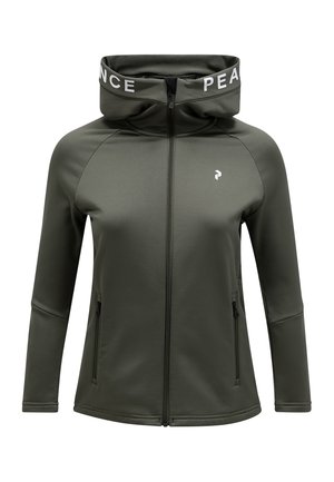 Peak Performance W RIDER ZIP HOOD - Fleece jacket - olive