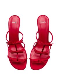 Mango Mules à talons - red
