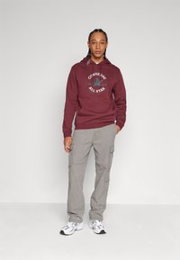 Hollister Co. STRAIGHT HEAVYWEIGHT PANT - Pantalon cargo - charcoal grey