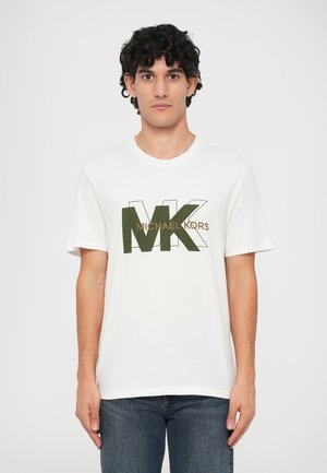 MIXED LOGO TEE - Nyomott mintás póló - white