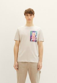 TOM TAILOR DENIM Camiseta estampada - cold beige