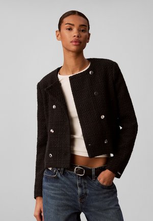 Calvin Klein, POLY TWEED LADY JACKET - Blazer - black
