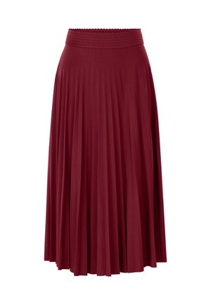 Rich & Royal MIDI - A-line skirt - ruby glow