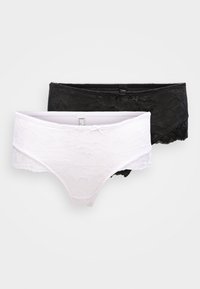 PERFECT MIDI BRIEF 2 PACK - Alushousut - black/white