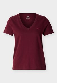 PERFECT V NECK - T-shirt basique - tawny port
