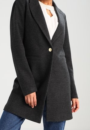 Halflange jas - mottled dark grey