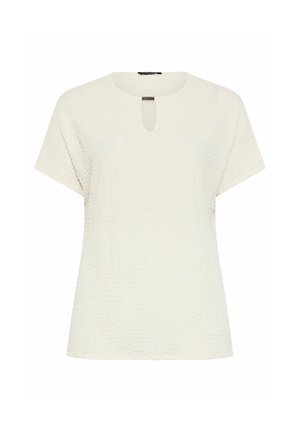 Evans, PLUS SIZE SHORT SLEEVE TOPS - T-shirt basic - ivory