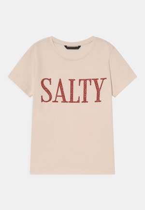 SALINY GIRLS - Camiseta estampada - white pearl