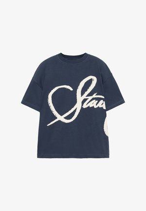 PULL&BEAR, STWD GRAFFITI T-SHIRT - T-Shirt print - blue