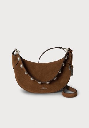 POLO ID SUEDE MINI STUDDED BAG - Bolso de mano - cinnamon