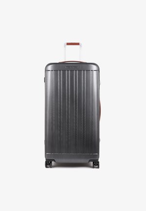 Wheeled suitcase - black-cognac