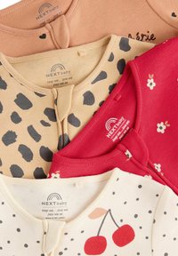 Next TWO WAY ZIP - REGULAR FIT 4 PACK - Pigiama - red cherry