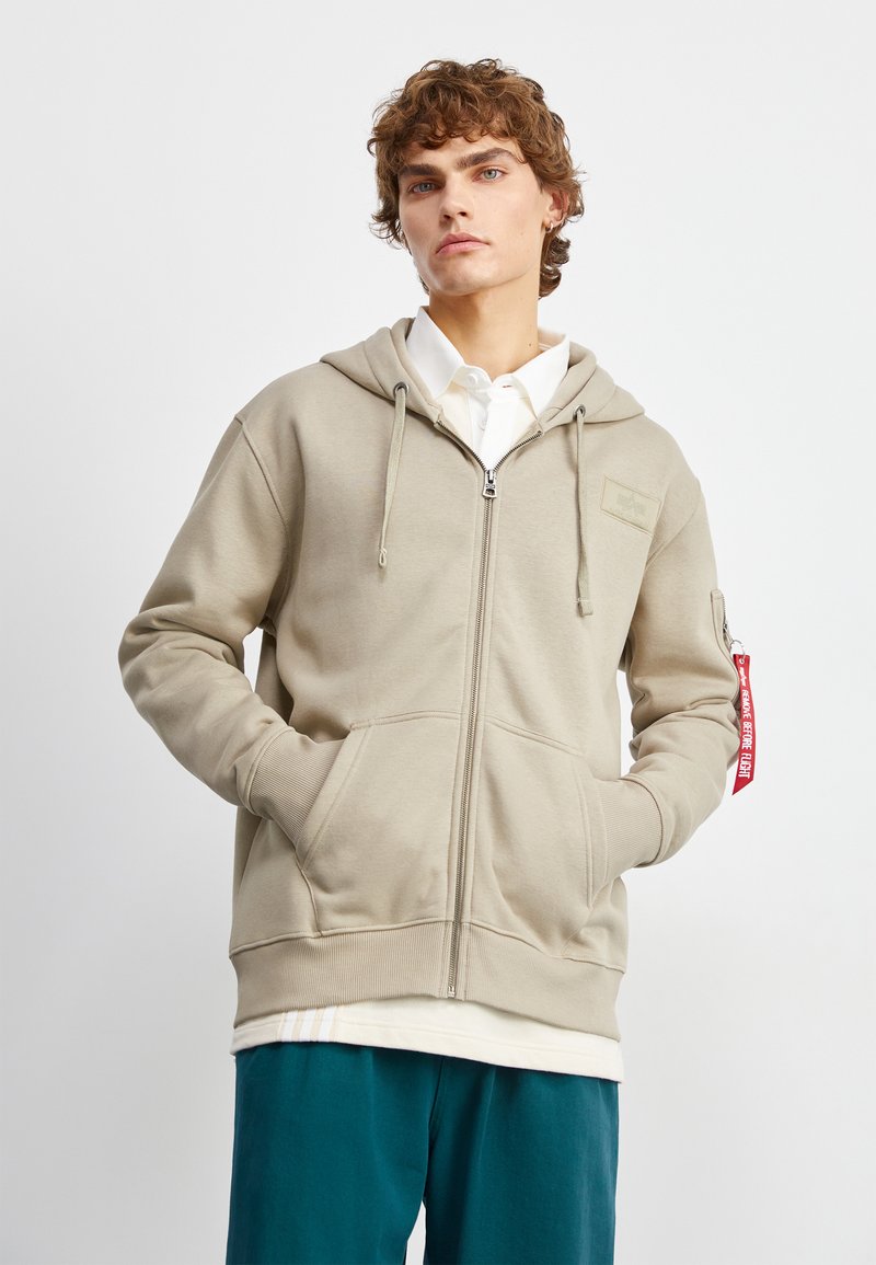 Alpha Industries - ZIP HOODY - Lukuga pusa - vintage sand, Suurenda