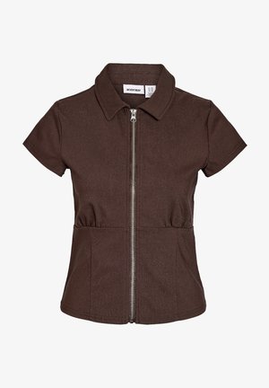 Noisy May, NMWAYNE ZIP - Pluus - chocolate brown