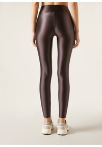 Calzedonia SUPER SHINE SATIN - Leggings - Brown