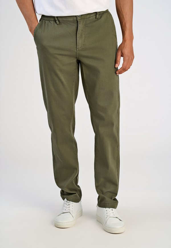 SUPERFLEX  - Stoffhose - dk army