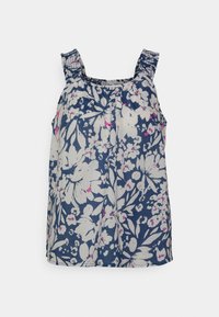 Não selecionado, navy floral