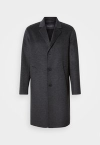 COAT DOUBLE FACE WELT POCKETS LAPEL & COLLAR - Klassinen takki - dark grey melange