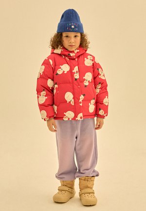 JELLY MALLOW SNOWMAN REVERSIBLE UNISEX - Bunda z prachového peří - red
