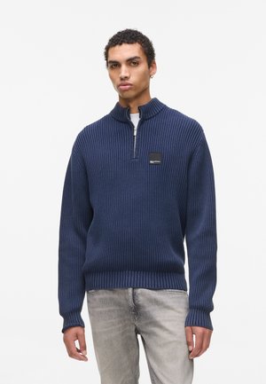 RELAXED HALF-ZIP - Džemperis - black iris