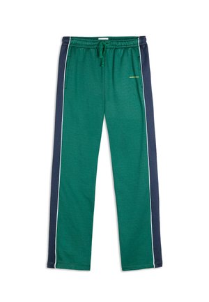 JOGGING  STRIPED - Träningsbyxor - dark green