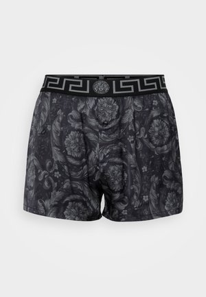 Versace PAJAMA SHORT BAROCCO NEW LOGO - Bas de pyjama - black/grey
