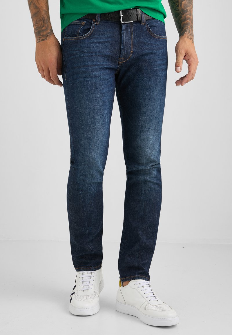 Herren Skinny Fit | Baldessarini Jeans Slim Fit dark blue used buffies/dark-blue denim - IW60582 Herren Skinny Fit | Baldessarini Jeans Slim Fit dark blue used buffies/dark-blue denim - IW60582