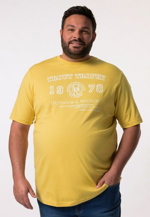 HALBARM BRUST - Print T-shirt - gold beige