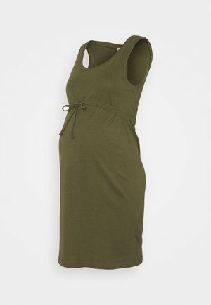 Vestito di maglina - olive