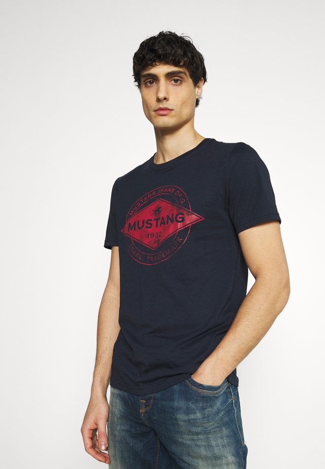 AARON - T-Shirt print - dark sapphire