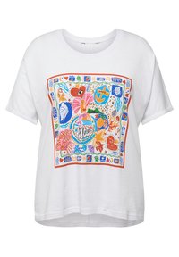 COLORFUL GRAPHIC SHORT SLEEVE  - T-Shirt print - snow white