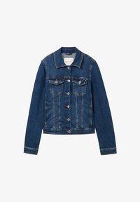 Selected, used mid stone blue denim