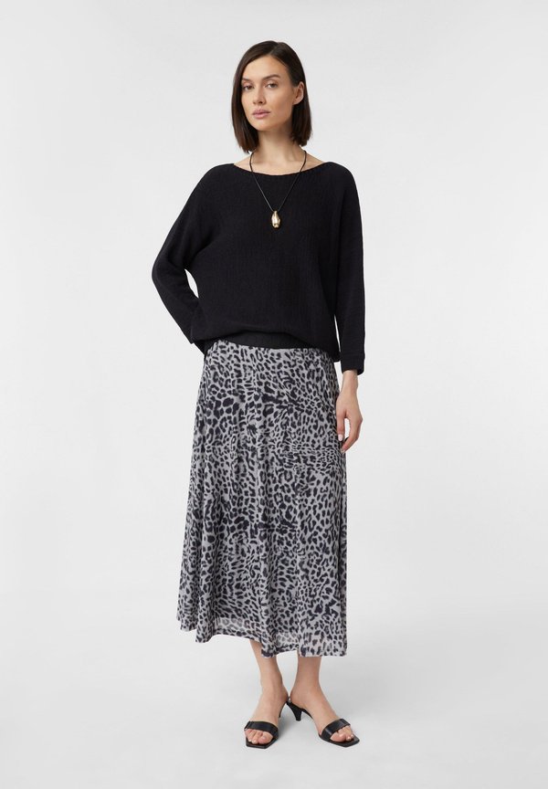 IN MIDI LÄNGE - A-Linien-Rock - schwarz