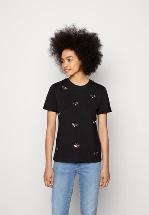ONLKITA BEE BOX - Camiseta estampada - black