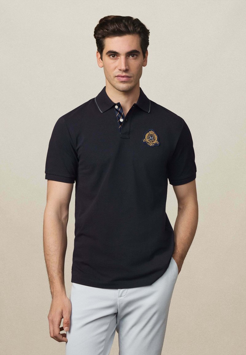 Hackett London HERITAGE CREST LOGO - Polokošeľa - midnight blue