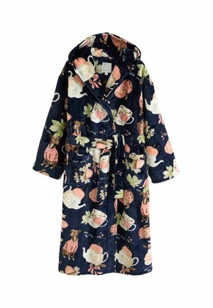 Next REGULAR FIT - COSY ROBE - Župan - navy whippet pupmkin