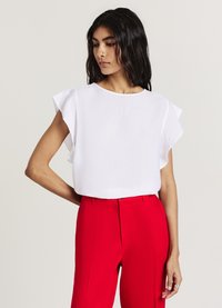 Calliope MANICHE CON ROUCHES - Camicetta - bianco ottico