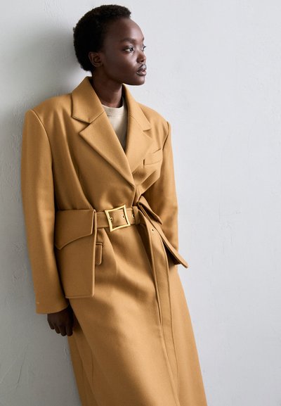 MCM BELT COAT  - Classic coat - cognac