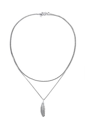 LAYER FEATHER - Pendant - silberfarben