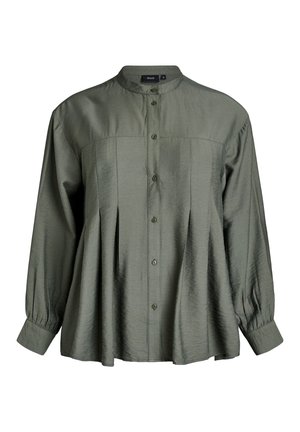 MIT A-LINIE - Button-down blouse - thyme