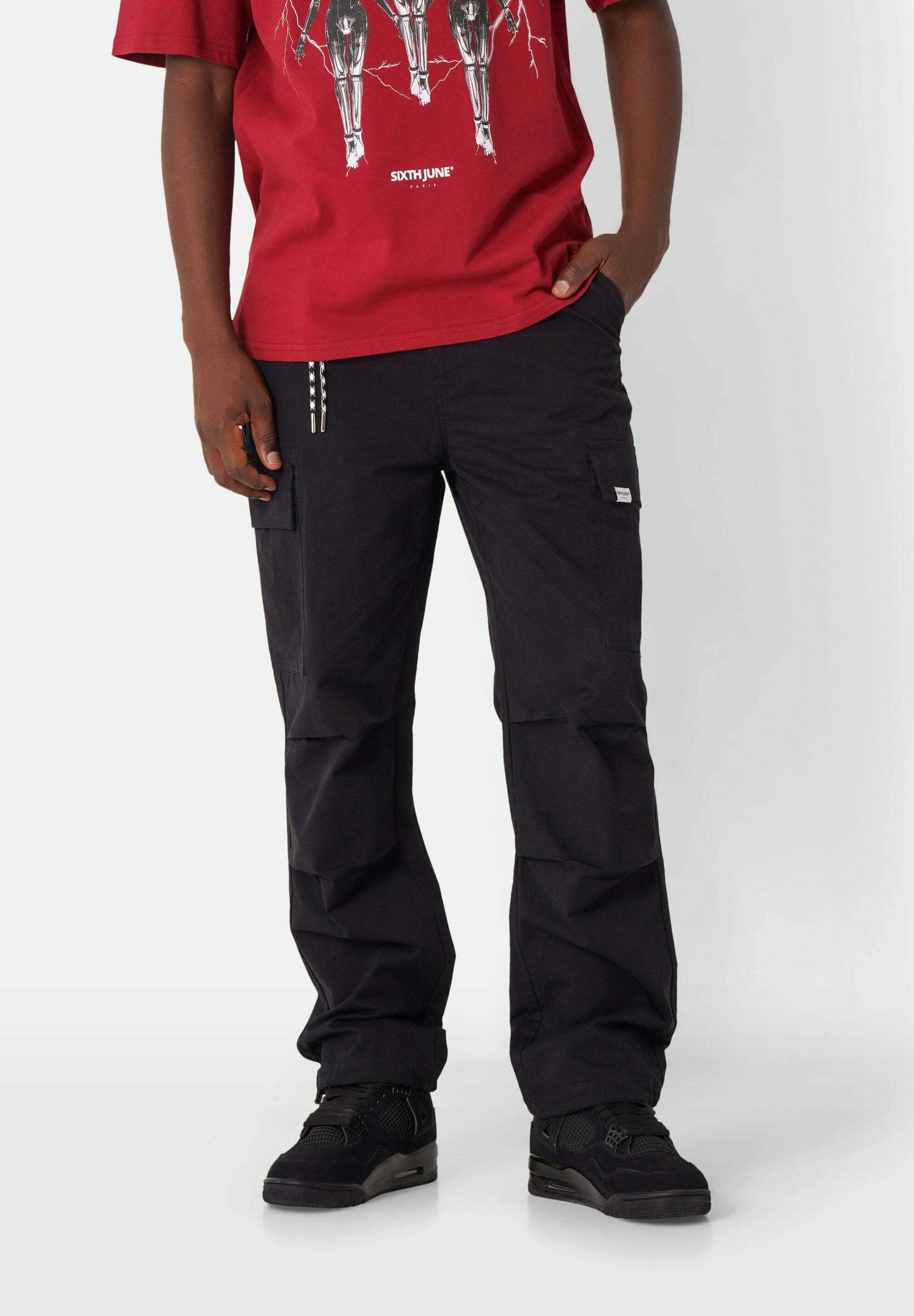 Sixth June Cargo trousers - black - Zalando