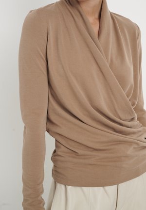 Langarmshirt - beige