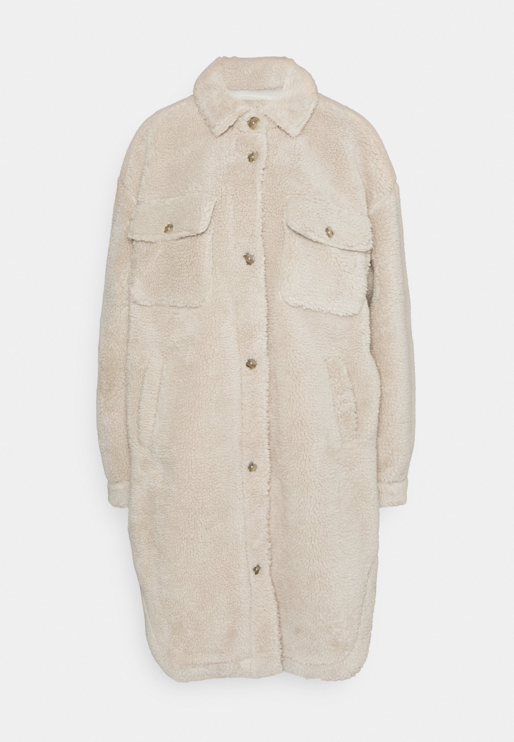 cream sherpa shacket