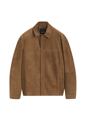 Massimo Dutti, Lederjacke - dark brown