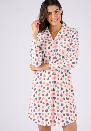 Chemise de nuit / Nuisette - rose imp coeurs