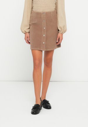 VMETTA SHORT SKATER - Gonna a campana - silver-coloured mink