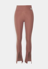 OPEN HEM TIGHTS - Legging - quiet crimson