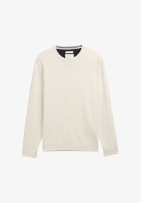 TOM TAILOR Pullover - black degrade design/noir chiné TOM TAILOR Pullover - black degrade design/noir chiné