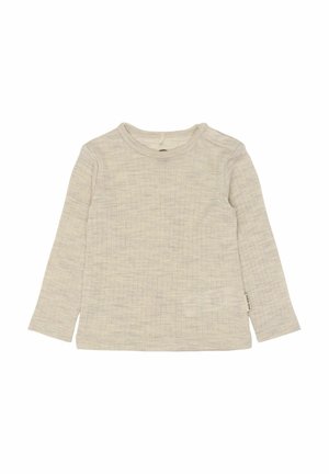Longsleeve - melange offwhite