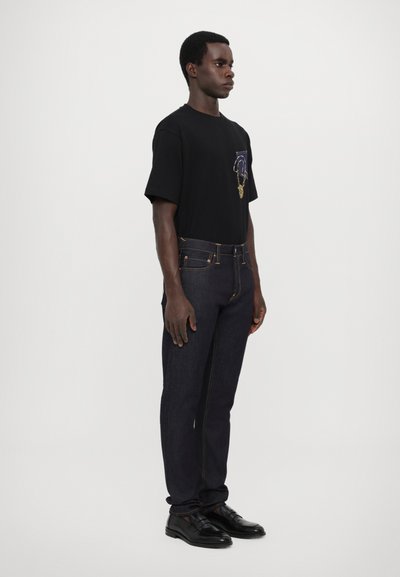 Evisu SEAGULL PRINTED JEANS - Calças de ganga justas - blue denim